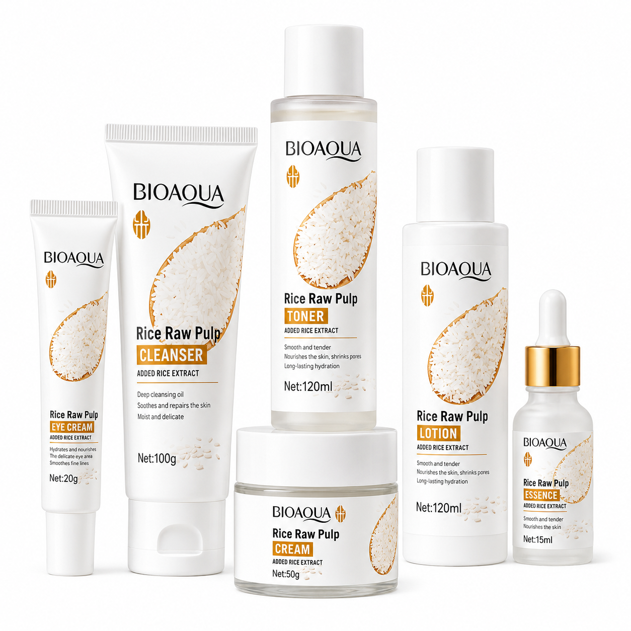 Coffret Rice Raw Pulp BIOAQUA – 6 Pièces